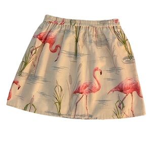 les petites jupes de prune flamingo print skirt